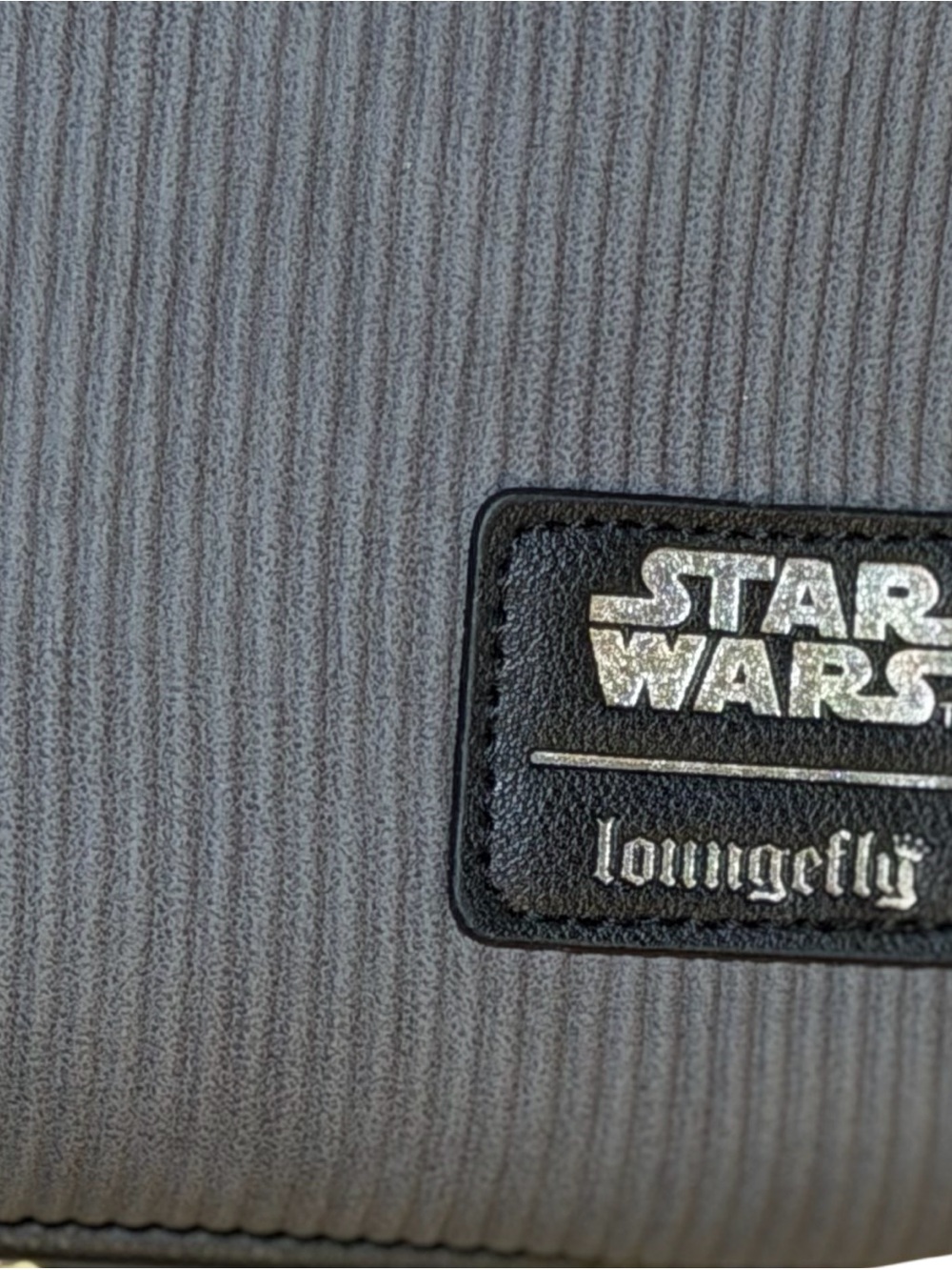 Disney Loungefly Grey Mini Backpack with Green Grogu Print - Picture 5 of 13